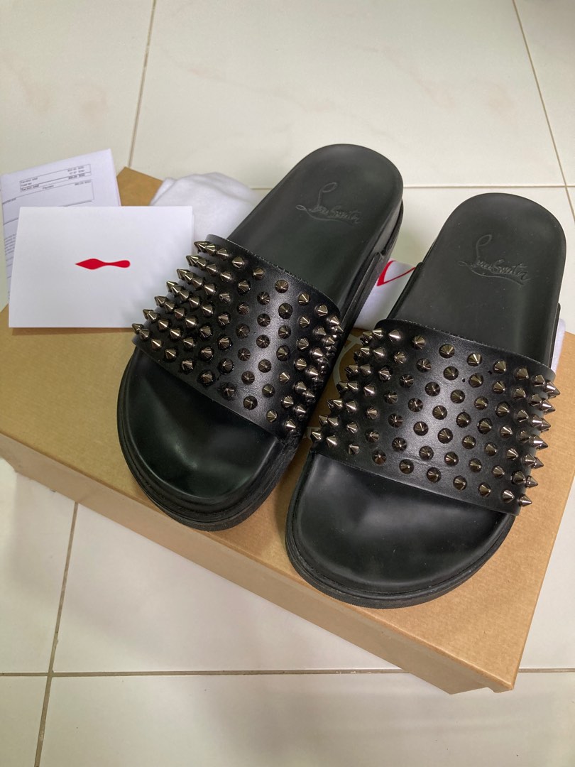 Louboutin Slides Luxury Sneakers Footwear on Carousell