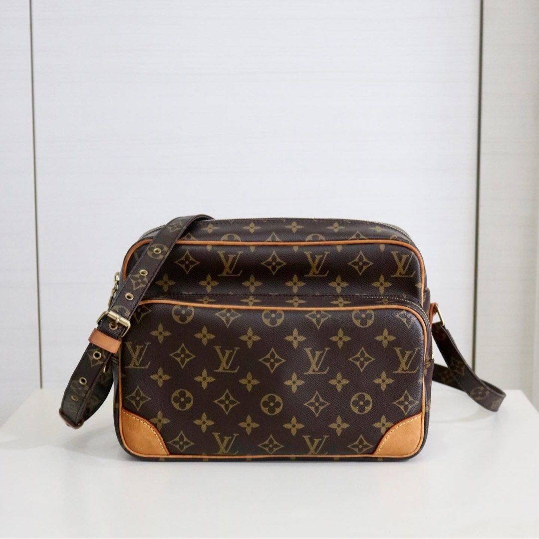 LOUIS VUITTON Nile Crossbody Shoulder Bag Monogram Leather Brown M45244  60JG597