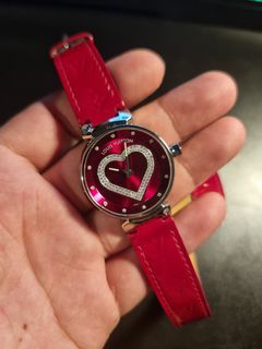 Louis Vuitton Tambour Fiji Heart Watch Red - 100% Best Price Paid