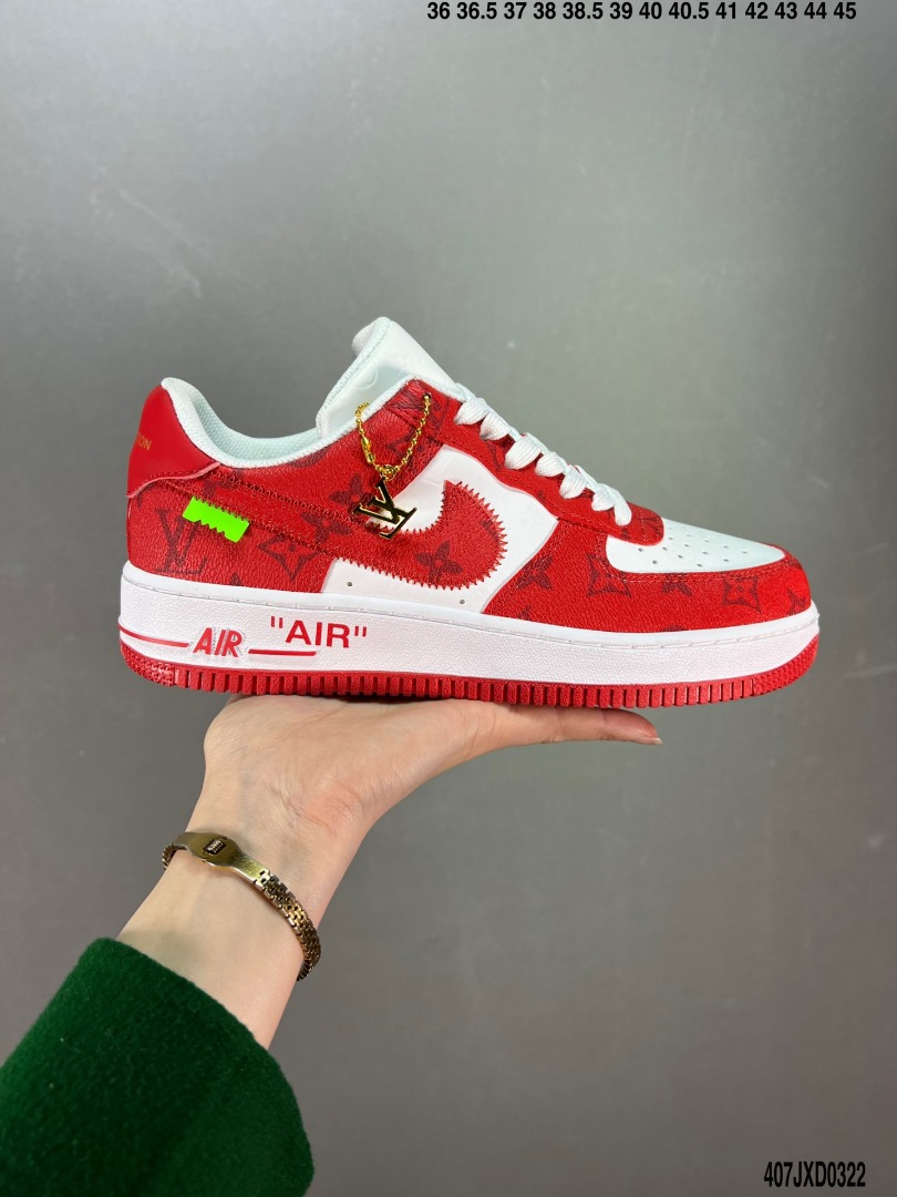 Louis Vuitton LV x Nike Air Force 1 AF1 red, Men's Fashion, Footwear,  Sneakers on Carousell