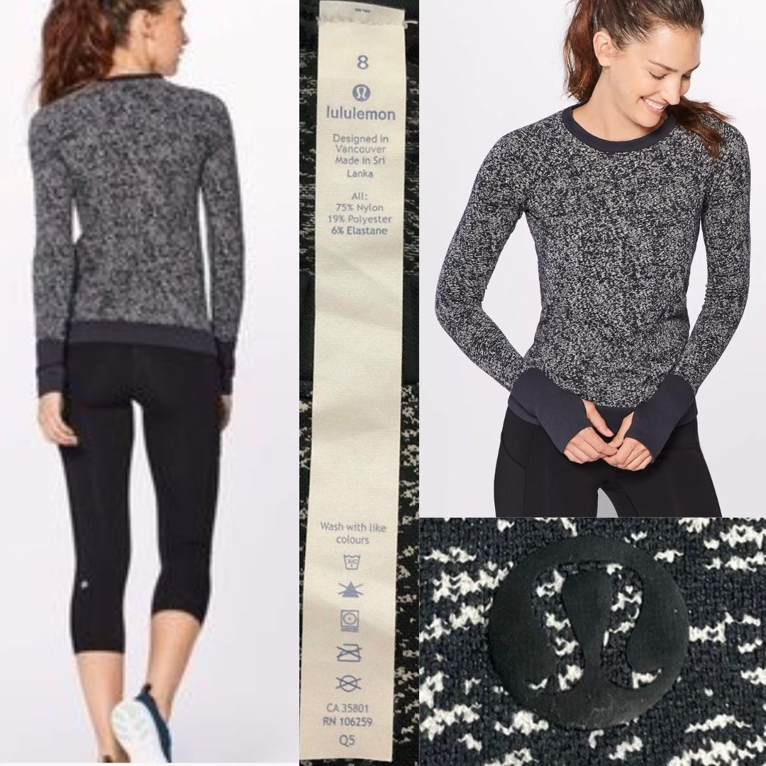 Authentic) LULULEMON Athletica Restless Pullover Long Sleeve Top