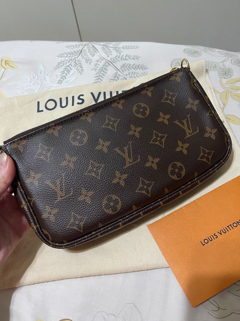 Louis vuitton multi-pochette handbag/clutch in brown - Depop