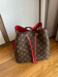 Louis Vuitton Monogram Canvas/Red Leather Romy Coin Card Holder Wallet -  Yoogi's Closet