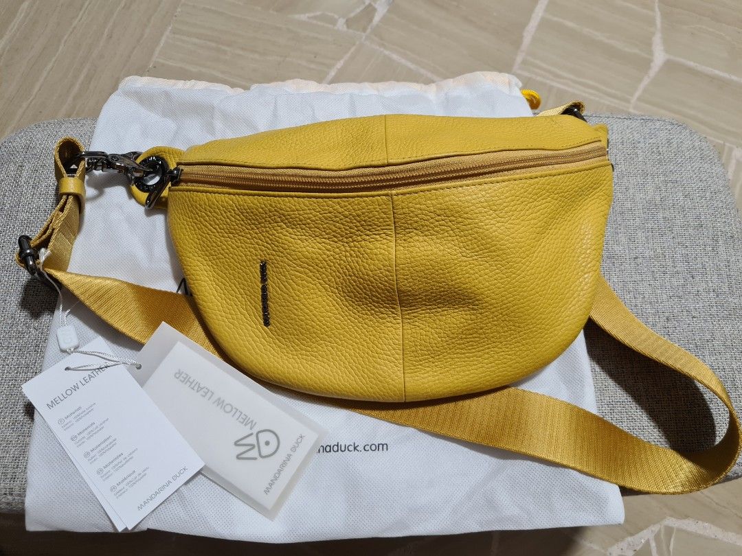 Mandarina Duck leather bum bag chest bag