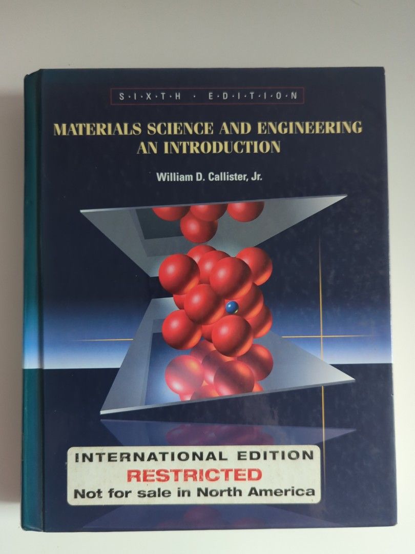 Materials Science and Engineering An Introduction (Sixth Edition), 興趣及遊戲, 書本 & 文具, 教科書 Carousell