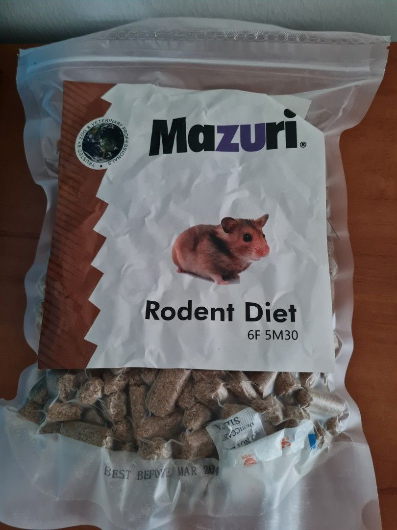 Mazuri Rodent Diet Lab Block, Hamster, Pet Supplies, Pet Food on Carousell