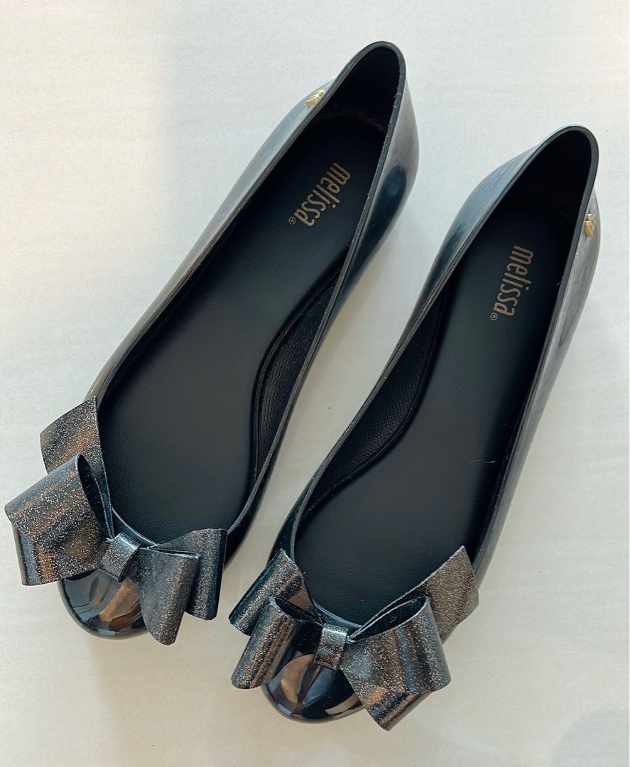 Melissa black pumps with bow Women s Fashion Footwear Flats on