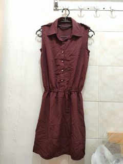 Mididress maroon