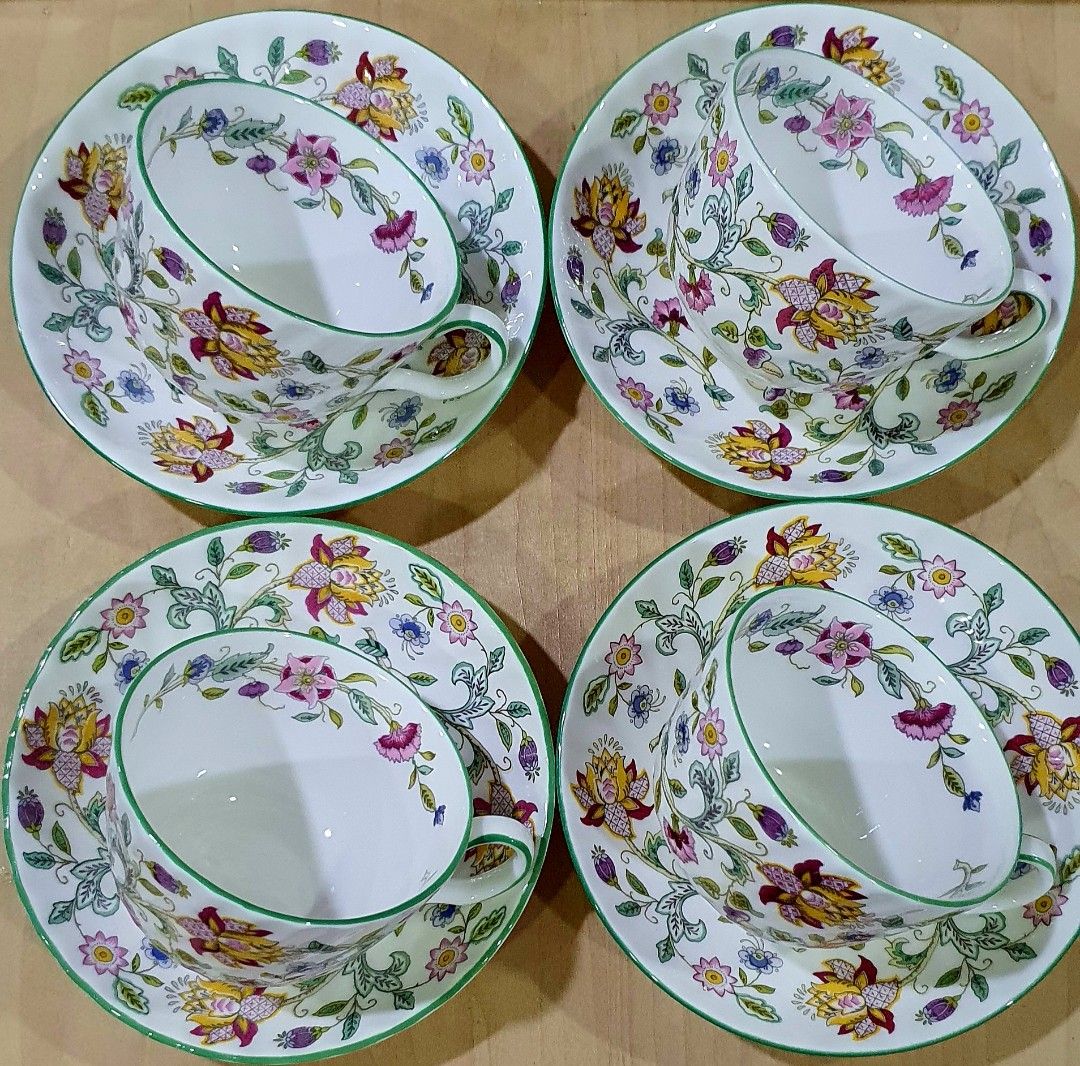 Minton Haddon Hall Bone China Cup and Saucer set, Furniture & Home