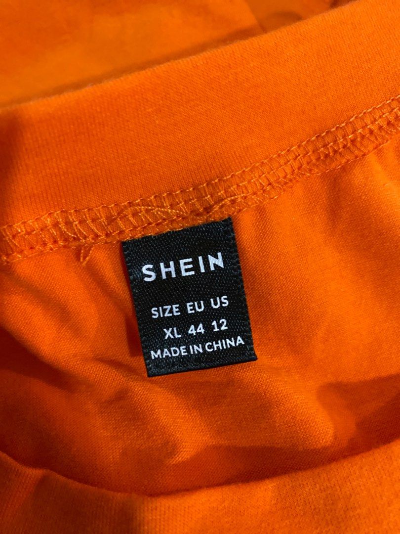 Neon Orange Button Through Drop Shoulder Shirt & Shorts