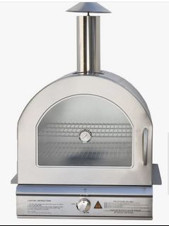 New Jumbuck Ascent Stainless Steel  w 3 Racks Layers  Built In LPG Gas Double Walled Pizza Oven with Bonus 15” Square Pizza Stone Heat Retention Crisp Pizzas