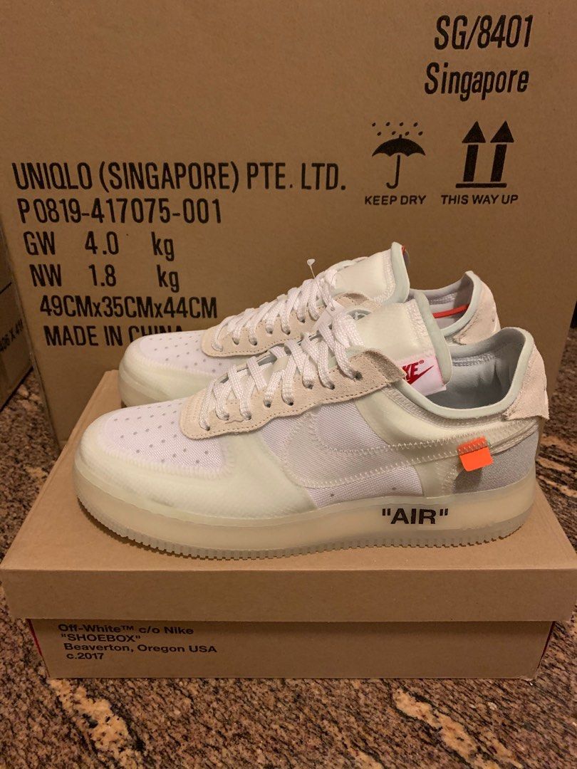 Off-White Air Force 1 “The Ten” OG, Men's Fashion, Footwear, Sneakers on  Carousell