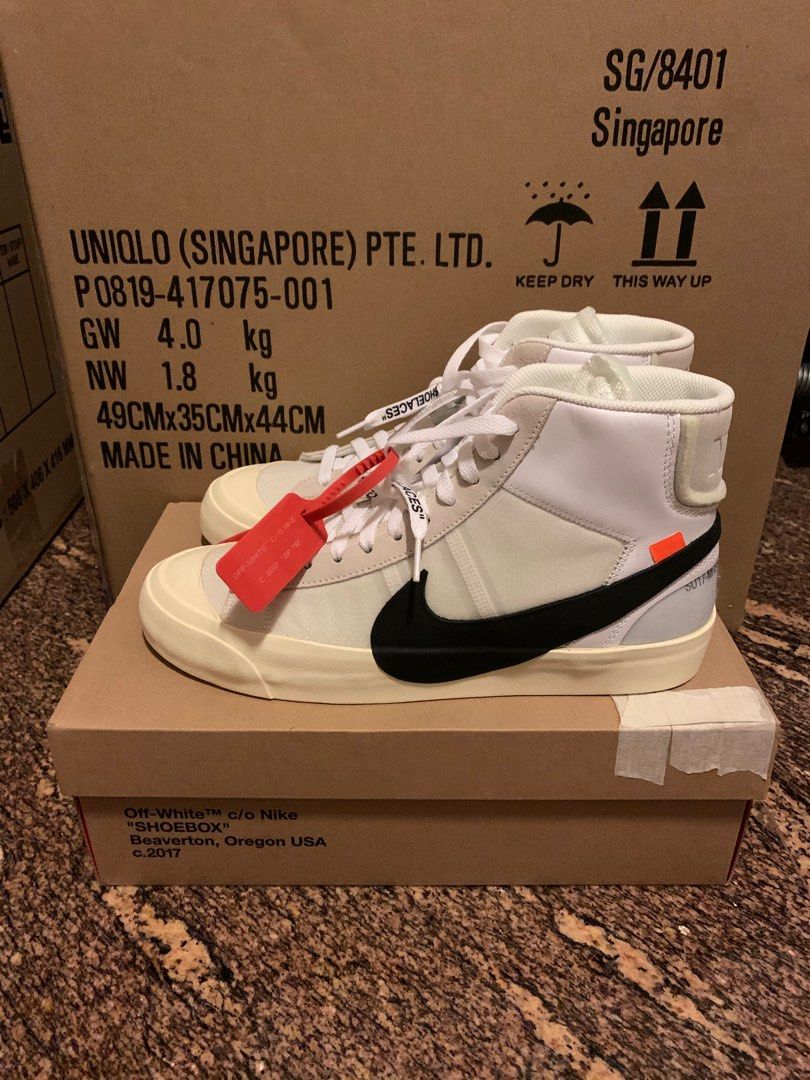 Nike off hotsell white blazer sizing