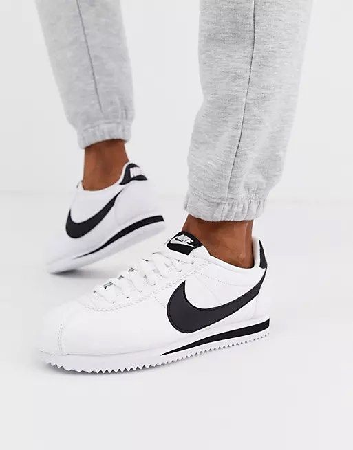 Nike cortez cheap leather trainers