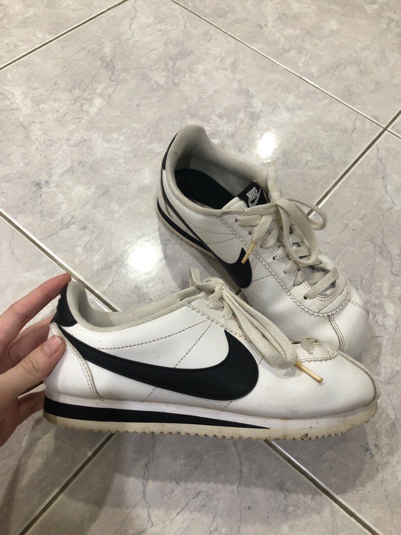 Nike Cortez Leather Trainers Women s Fashion Footwear Sneakers
