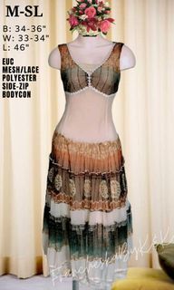 Nude Color Bodycon Sexy Bohemian Dress