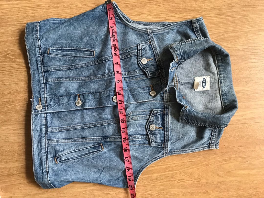 Old Navy Denim Vest, Women'S Fashion, Coats, Jackets And Outerwear On  Carousell