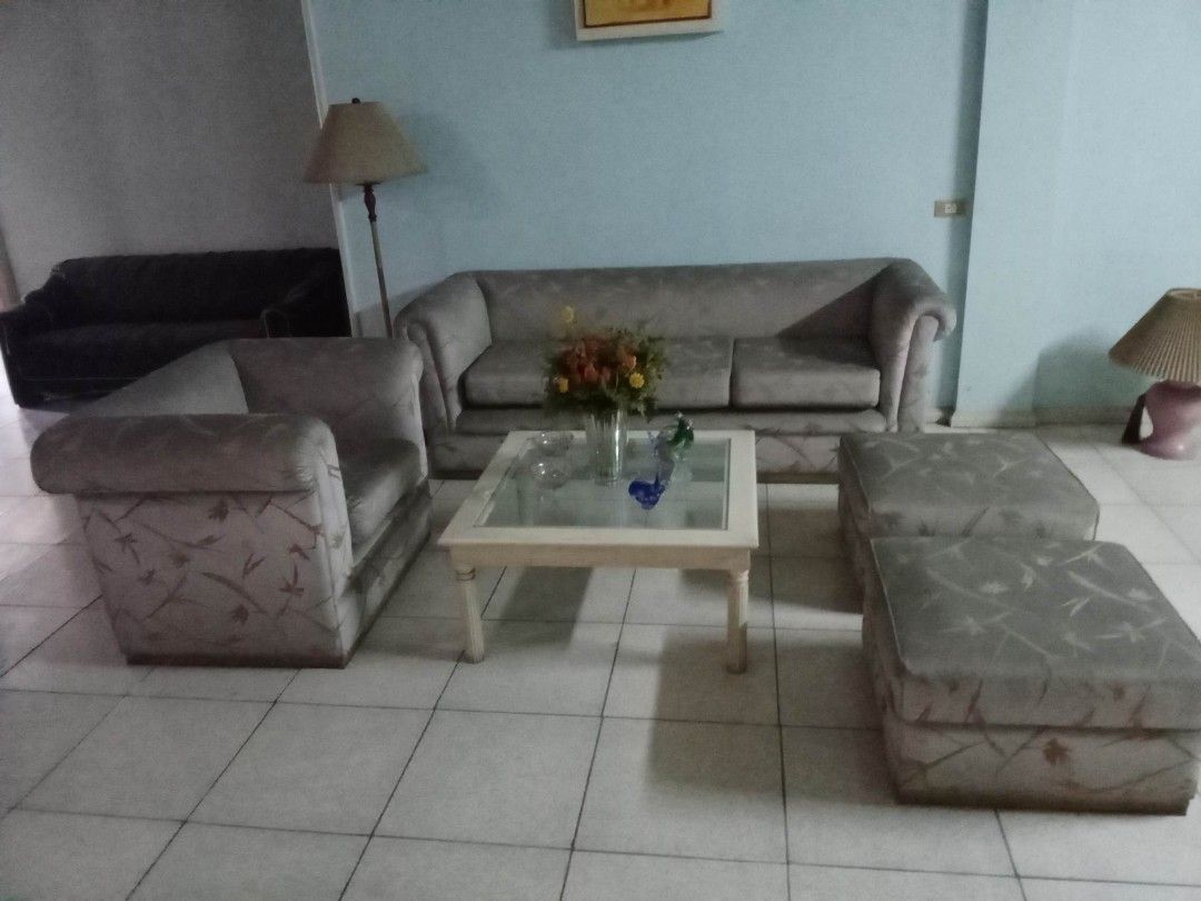 Old Sofa Set, Furniture & Home Living, Furniture, Sofas On Carousell