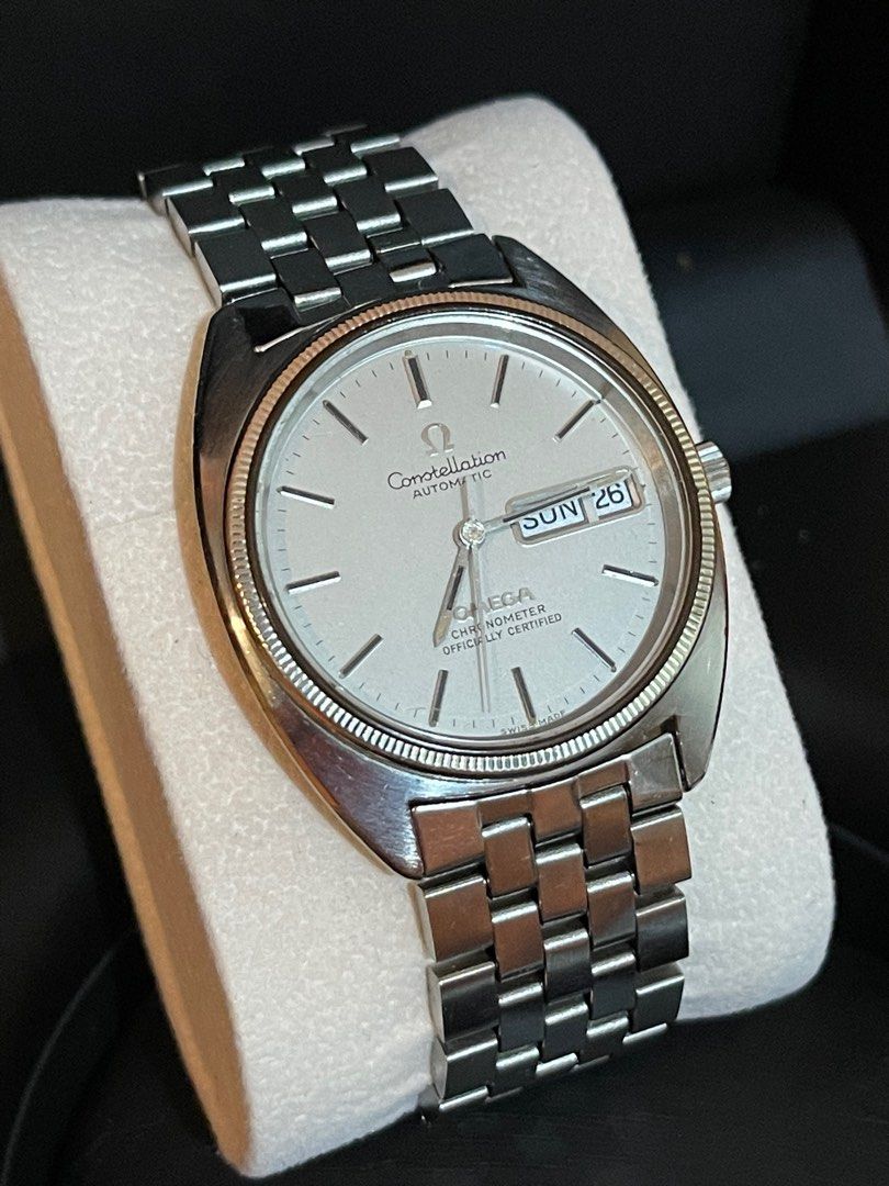 名師設計)Omega Constellation Day-Date Vintage 70s, 名牌, 手錶