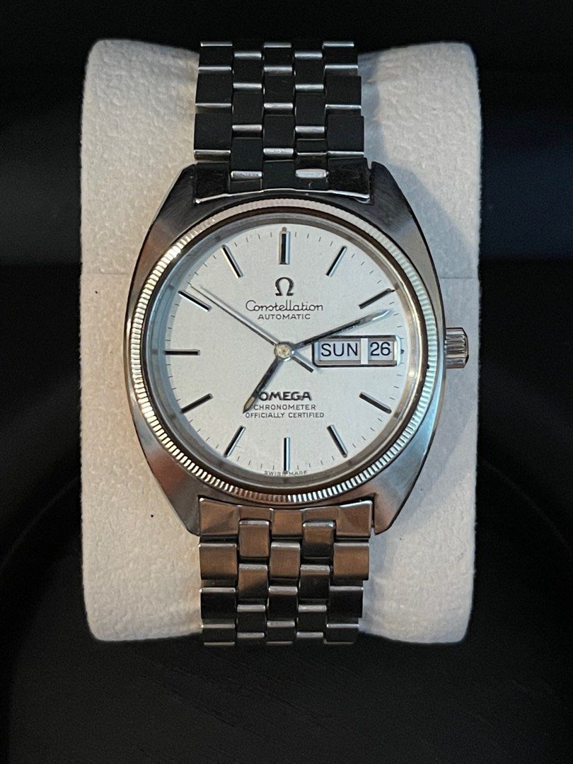 名師設計)Omega Constellation Day-Date Vintage 70s, 名牌, 手錶