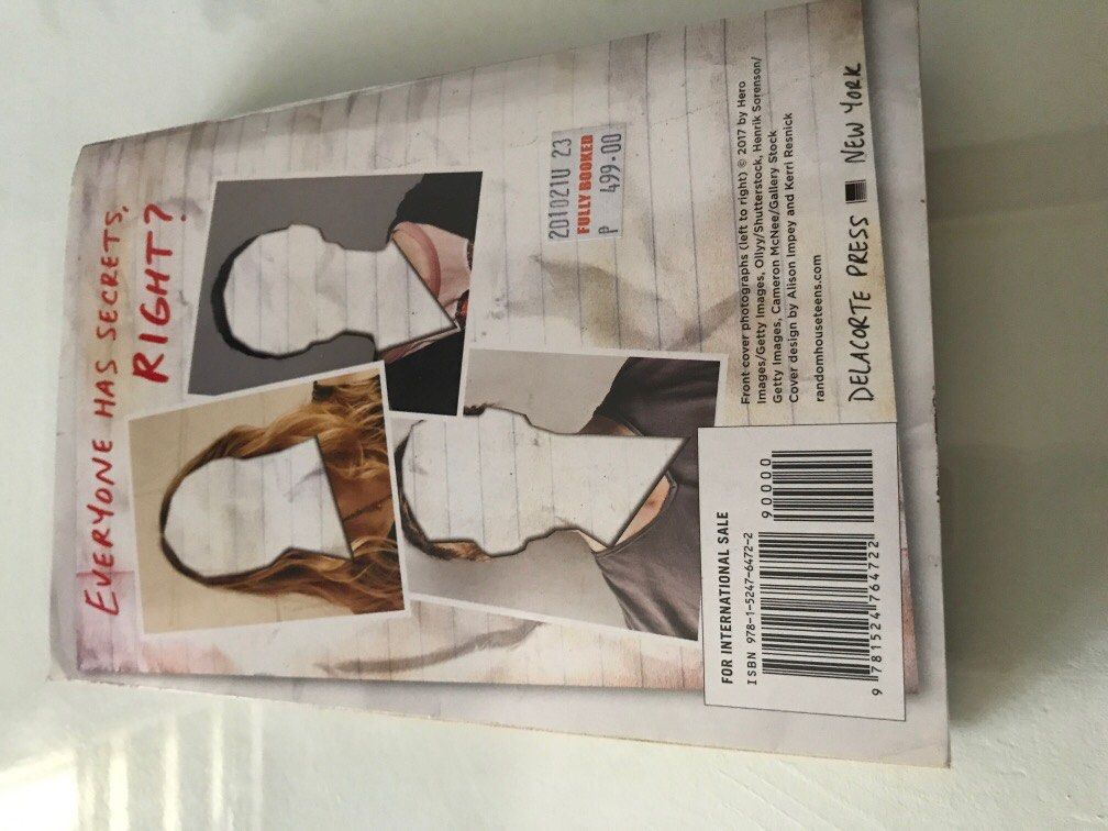 One of us is lying (Category: Storybooks) located in Marikina City. Submitted by rowrinemy (Listing ID 1225362044, Image 3). Description: Price is still negotiable .