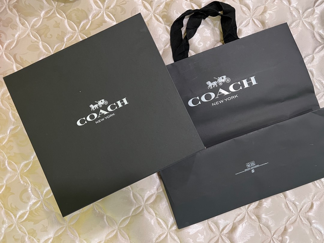 Original Coach paper bag and box, Everything Else on Carousell