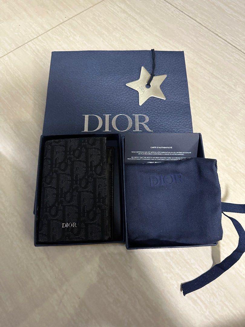 Original Dior Card Holder, Men's Fashion, Watches & Accessories