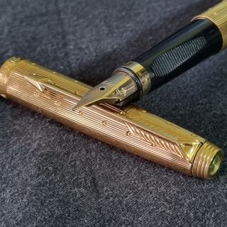 Parker 75 Perle Gold Plated Fountain Pen & Ballpoint Pen Set