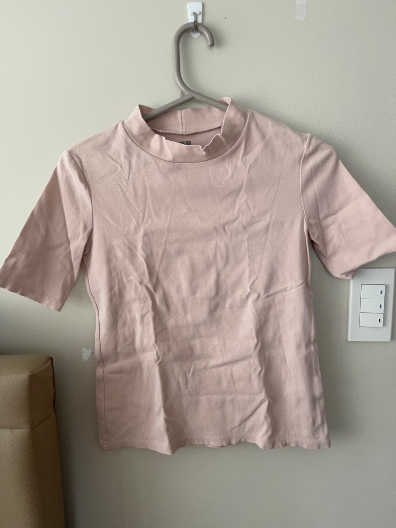 Pastel pink top, Women's Fashion, Tops, Blouses on Carousell