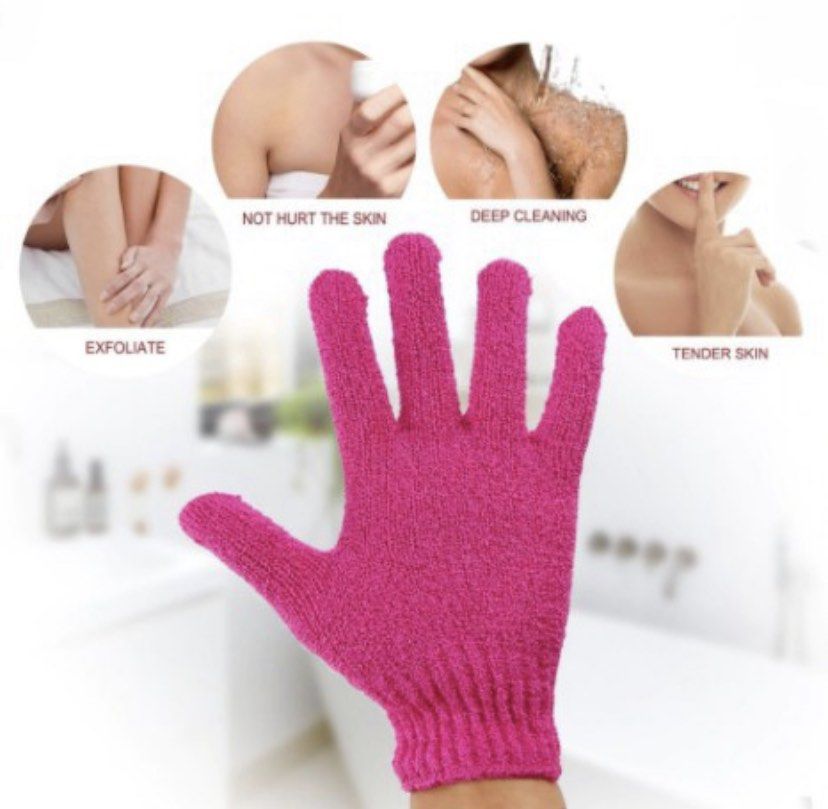 Pearly White Exfoliating Bath Gloves (Category: Bath) located in Pasay City. Submitted by philippineartisansells (Listing ID 1225352714, Image 2). Description: ✅Brand: - ✅Fits: regular adult ✅Condition: New (stored for quite some time) ✅Features: sold per piece, highly stretchable-one size can be stretched to accommodate most hand sizes, suitable for women and men, has elastic wrist makes sure the exfoliant shower scrubs stay in place, easy to cl