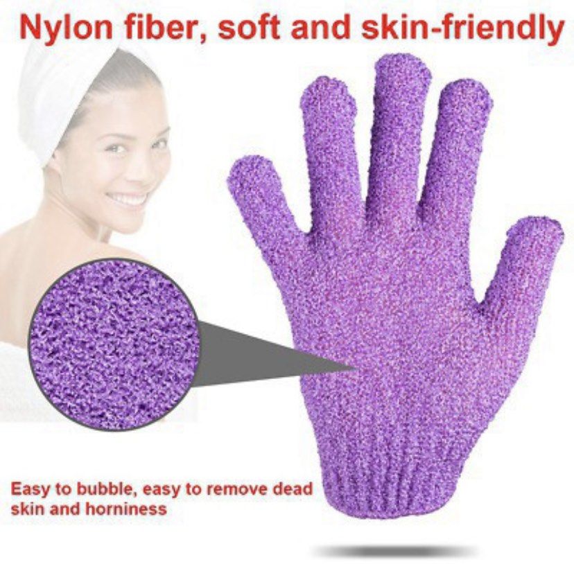 Pearly White Exfoliating Bath Gloves (Category: Bath) located in Pasay City. Submitted by philippineartisansells (Listing ID 1225352714, Image 3). Description: ✅Brand: - ✅Fits: regular adult ✅Condition: New (stored for quite some time) ✅Features: sold per piece, highly stretchable-one size can be stretched to accommodate most hand sizes, suitable for women and men, has elastic wrist makes sure the exfoliant shower scrubs stay in place, easy to cl