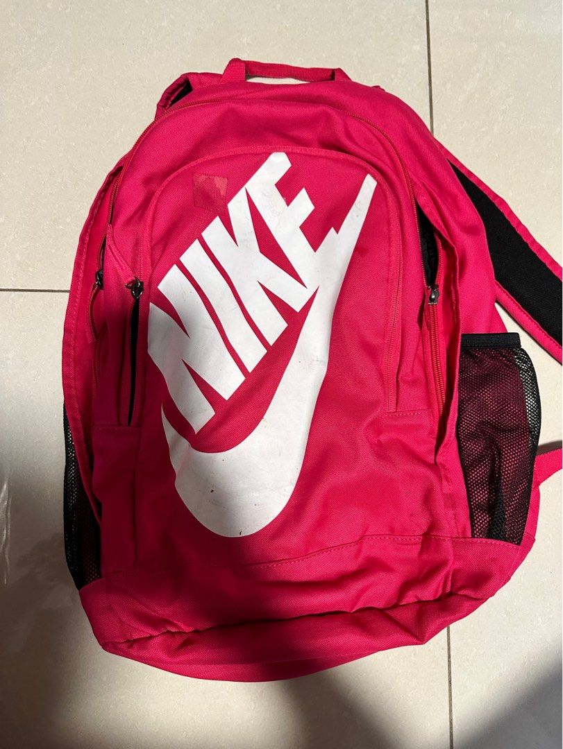 pink and black nike bookbag