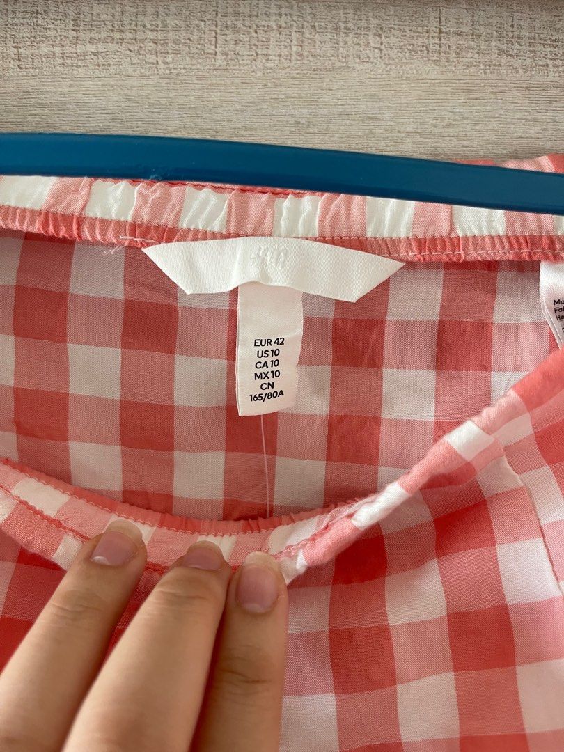 Pink Plaid Skirt H M Women s Fashion Bottoms Skirts on Carousell