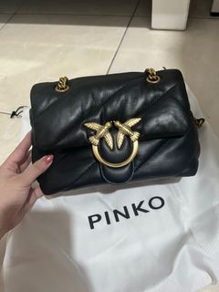 Nett Pinko Black Mini Love Puff Bag
