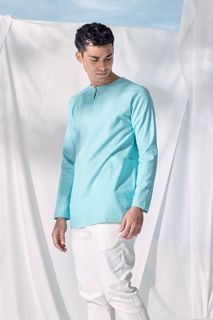 Pokoks Baju Melayu Shirt With Pair Pockets - Tiffany [S]