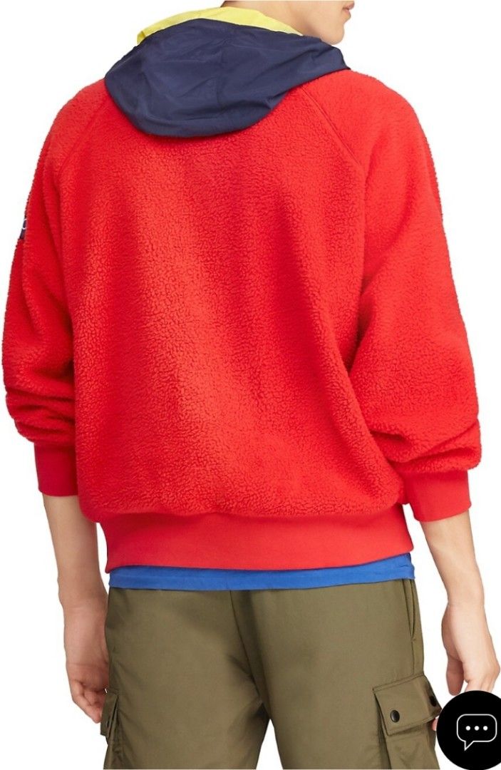 Polo Ralph Lauren Hi tech fleece hoodie, 他的時尚, 外套及戶外衣服