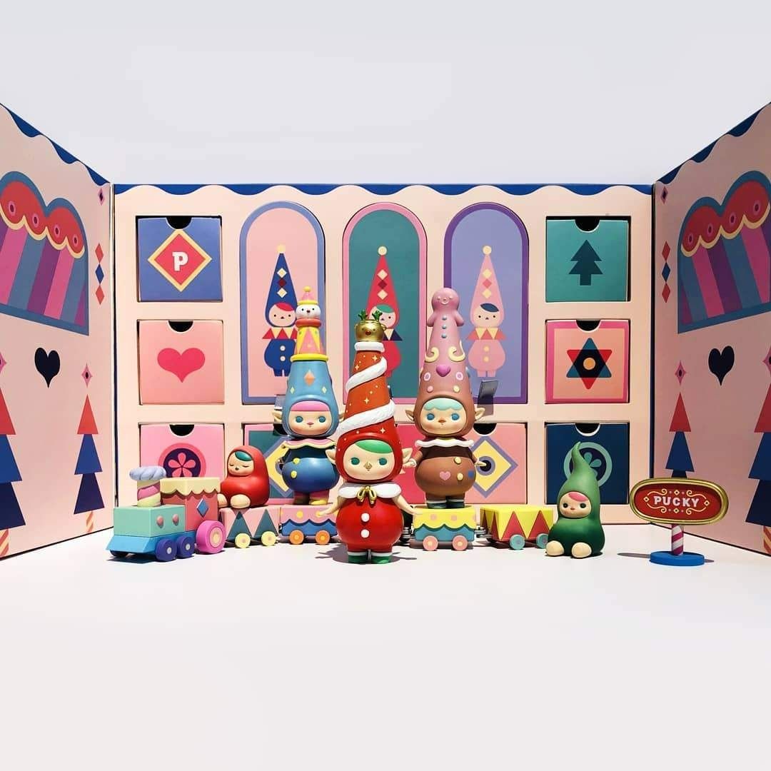 POP MART popmart Pucky Christmas Express Set, Hobbies & Toys, Toys