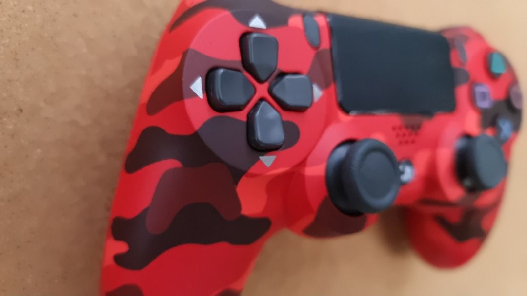 PS4 Controller DualShock 4 (Red Camouflage) Original, Video Gaming ...
