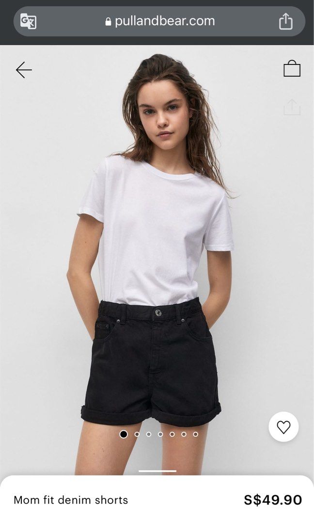 Pull and bear best sale mom shorts