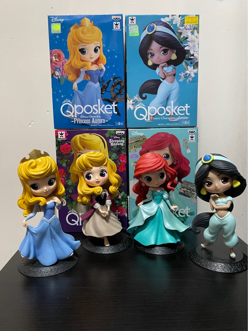 Qposket Disney 公主figure, 興趣及遊戲, 玩具& 遊戲類- Carousell