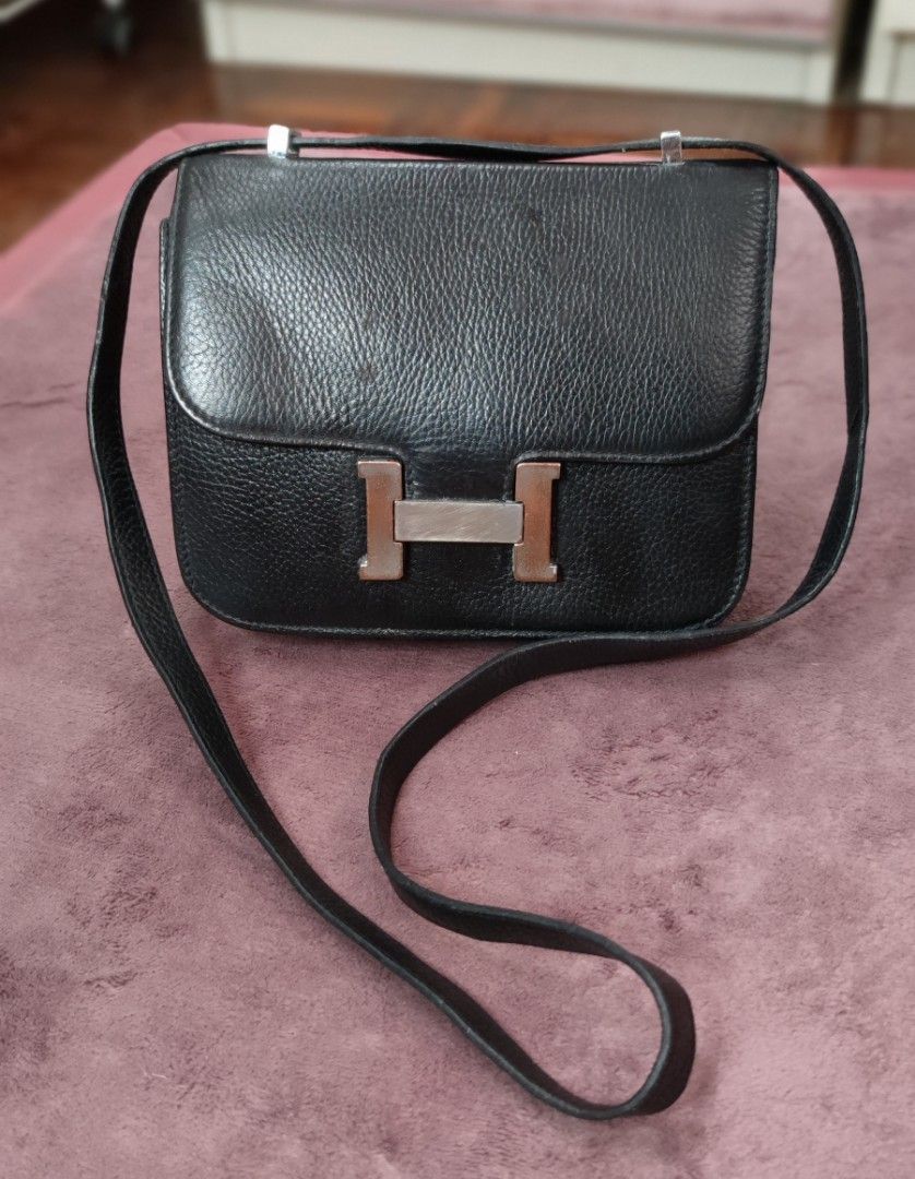 RAYA SALE HERMES CONSTANCE BLACK CROSSBODY BAG Luxury Bags