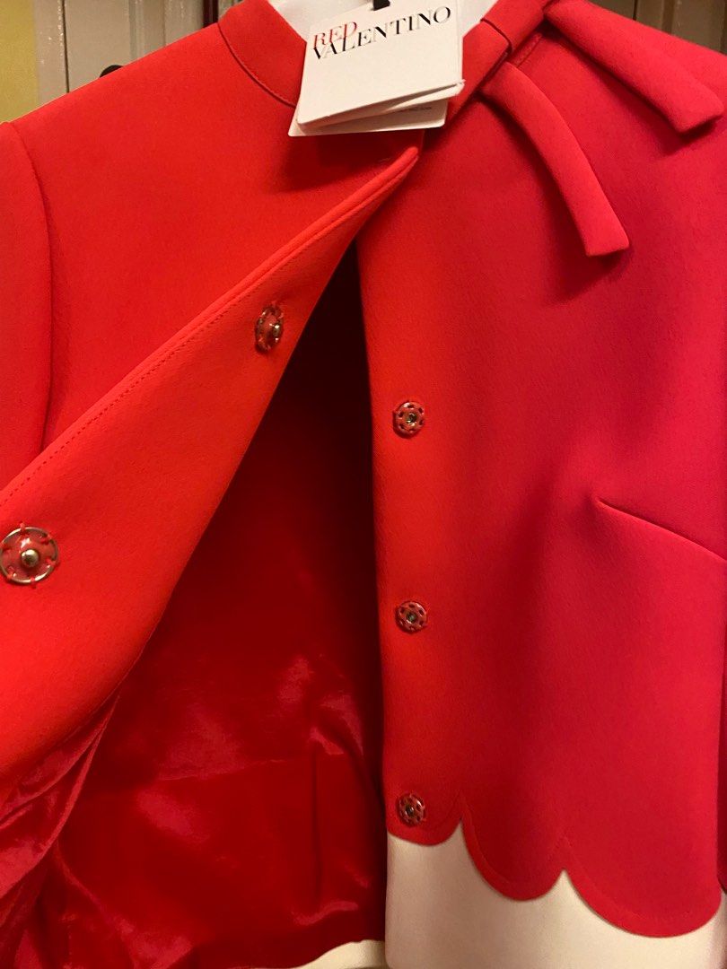 Red best sale valentino blazer