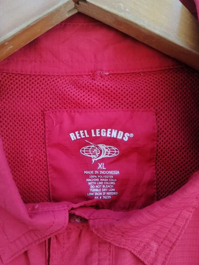 REEL LEGENDS OUTDOOR FISHING SHIRT, Men's Fashion, Tops & Sets