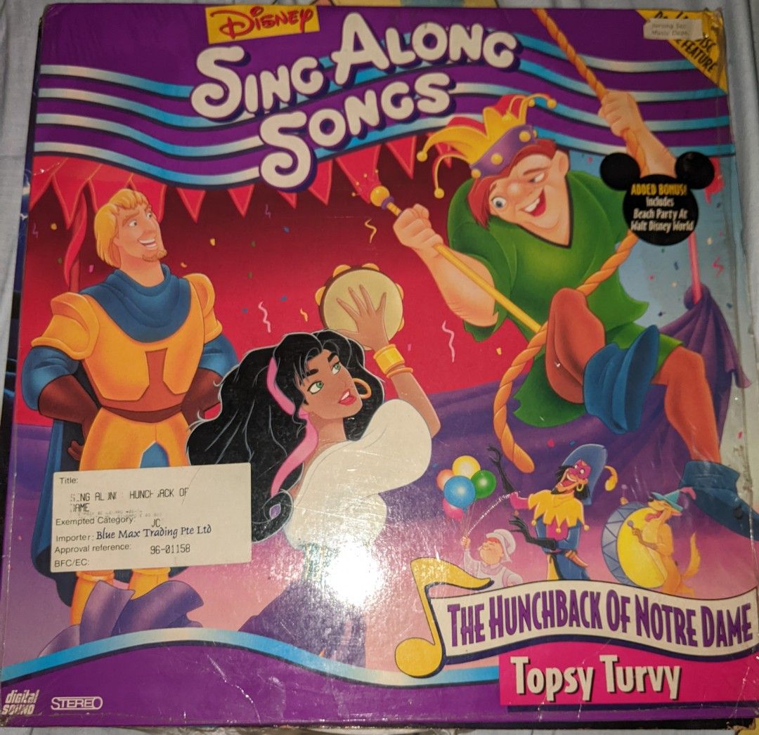 Retro/Vintage Laser Disc (Disney Sing-Along Songs), Hobbies & Toys
