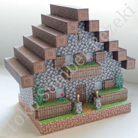 minecraft papercraft house
