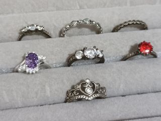 S925 Assorted Rings Size 5-6