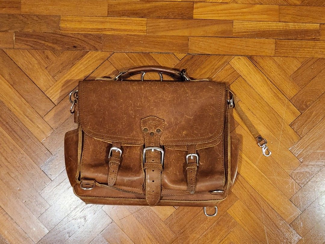Saddleback Leather front pocket briefcase large