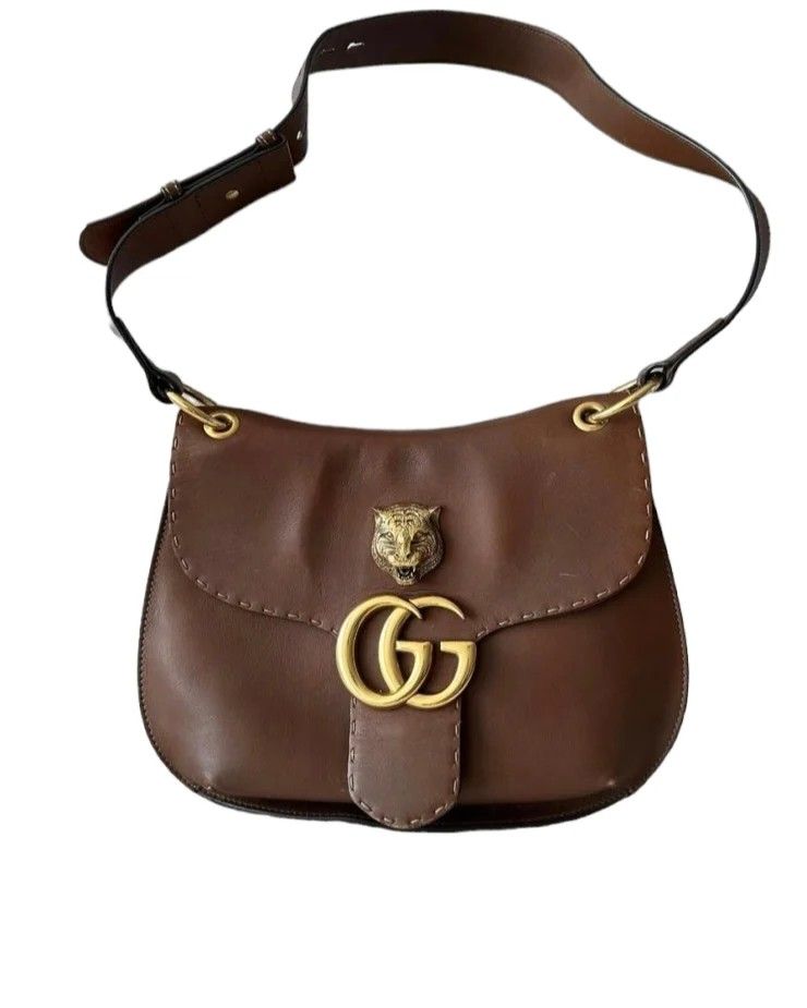 Sale Used Gucci Marmont Shoulder Bag Tiger Head No inclusion