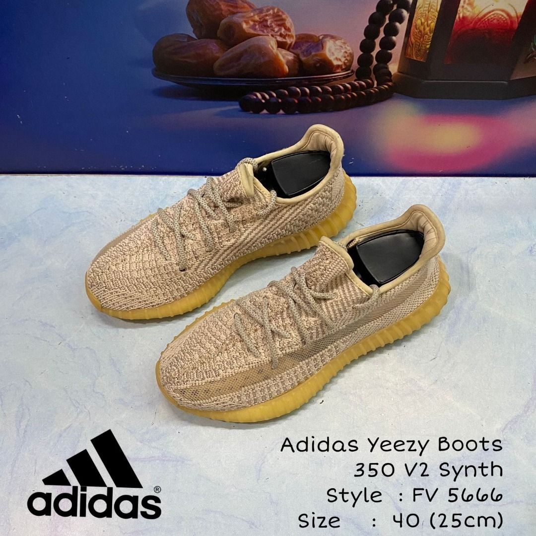 Sepatu Adidas Yeezy Original Boost 350 V2 Synth F5666 Ukuran 40 (25 cm)