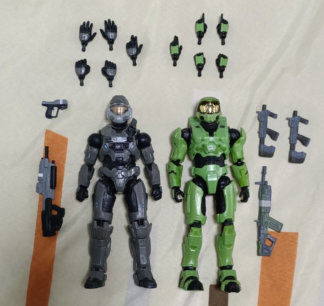 Set Of Jazwares Spartan Collection Halo Master Chief Halo Reach Noble Six Hobbies